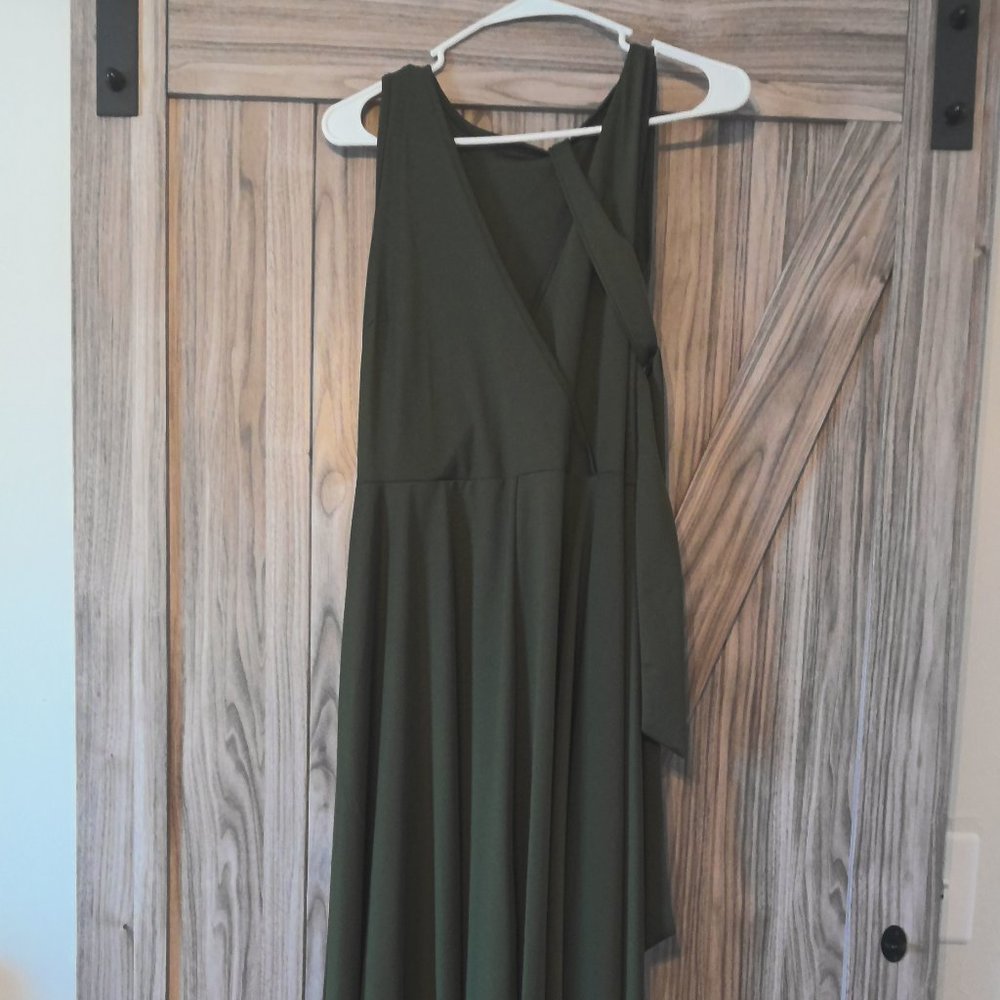 NW, No Tag, Asymmetrical Tank Top Dress with Waist Tie